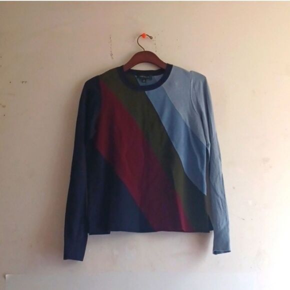 Colorful Geometric Knit Sweater - Picture 1 of 12